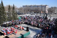 Митинг-концерт и автопробег прошли в Гурьевском округе: «Za Мир», «Za Россию», «Za президента»