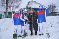 Областной студенческий отряд «Снежный десант» высадился в Гурьевском округе